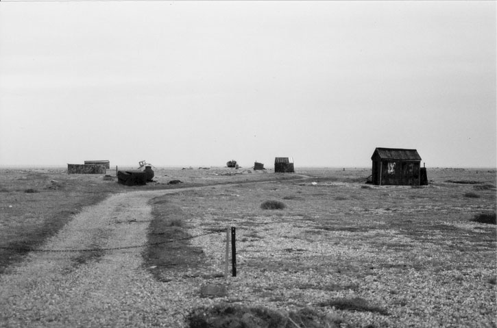 wasteland with huts