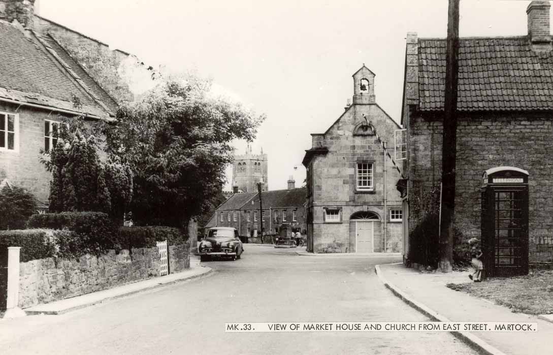 View of Market House and Church from East Street, Martock
