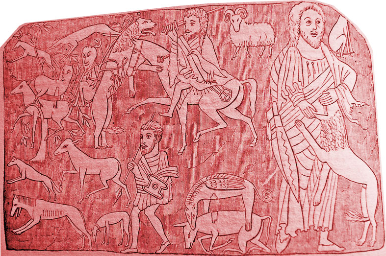 1837 engraving of Pictish Stone